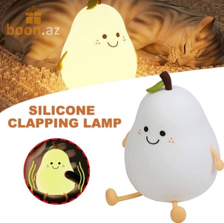 Милый силиконовый ночник "Груша"